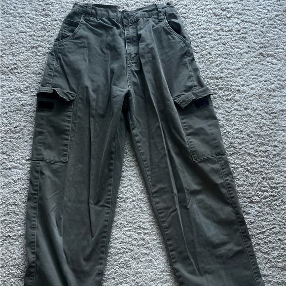 Kuwalla Pants - Kuwalla Women's Green Straight Leg Cargo Pants